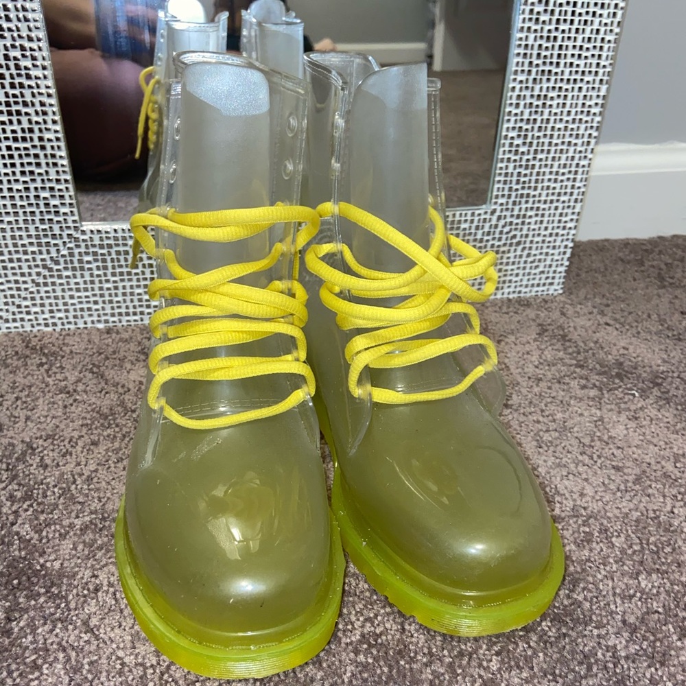 Yellow See through Boots